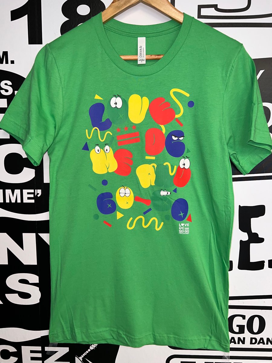 Image of  "LOVE DC ME AND GOGO" Green T-shirt