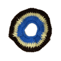 Scrunchie ⋆  Blue, Yellow & Brown