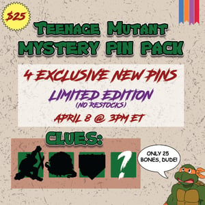 Image of TMNT Mystery Pin Pack (APRIL 8)