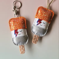 Image 2 of Bowie Fab Keyring or Hanging Decoration 