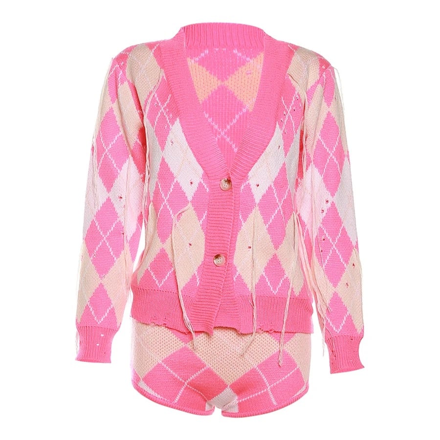 Image of PINK IN PLAID SET