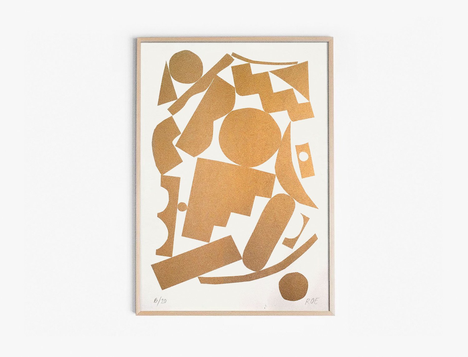 Image of GOLD SHAPES PRINT