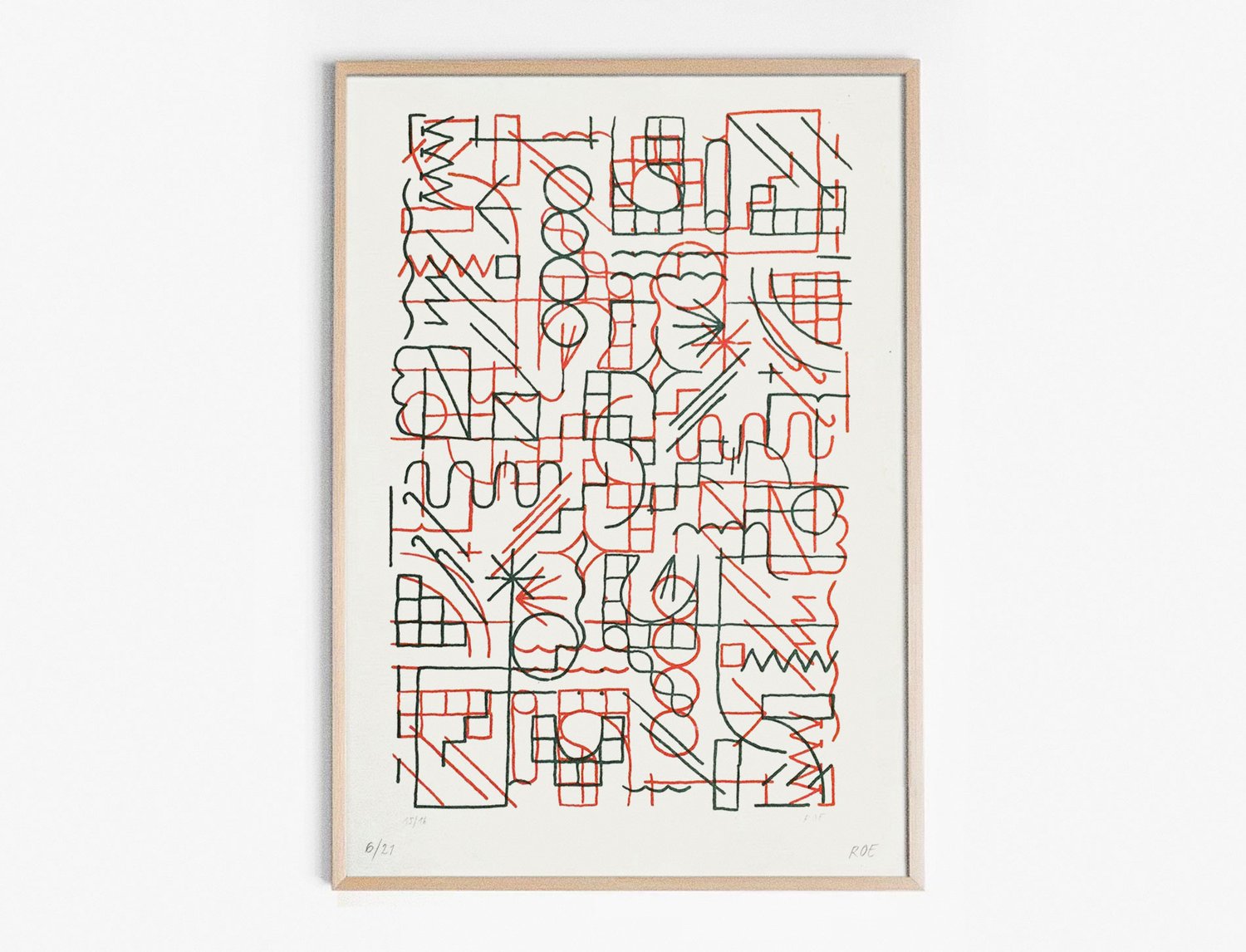 Image of GEOMETRIC LINES PRINT