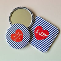 Image 3 of 'You Look Great' pocket mirror & case