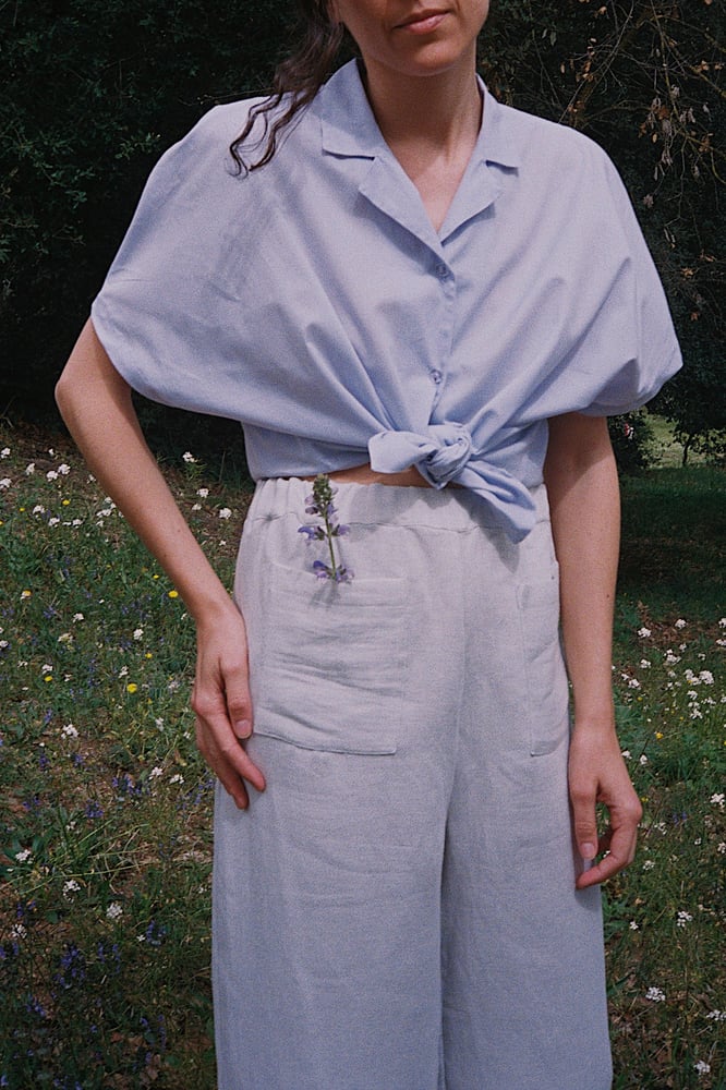 Image of BETY pants 3 fabrics IVORI