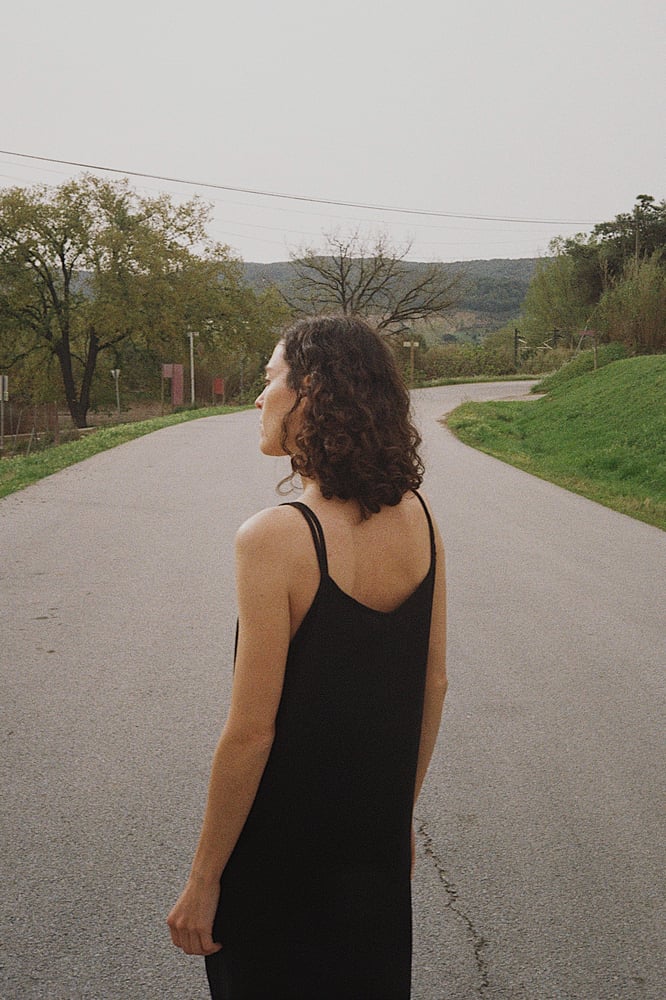 Image of MARION dress 2 fabrics IVORI