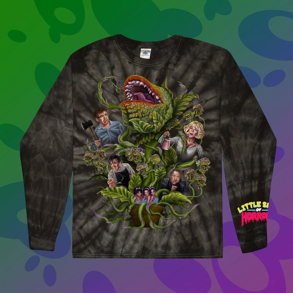 Image of TIE DYE LONG SLEEVE - LITTLE SHOP OF HORRORS