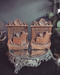 Image 1 of Fireplace reader bookends 