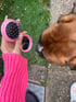 Mini Kawaii Mirror and Hairbrush - Pink Image 2
