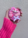 Mini Kawaii Mirror and Hairbrush - Pink