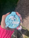 Mini Kawaii Mirror and Hairbrush - Blue