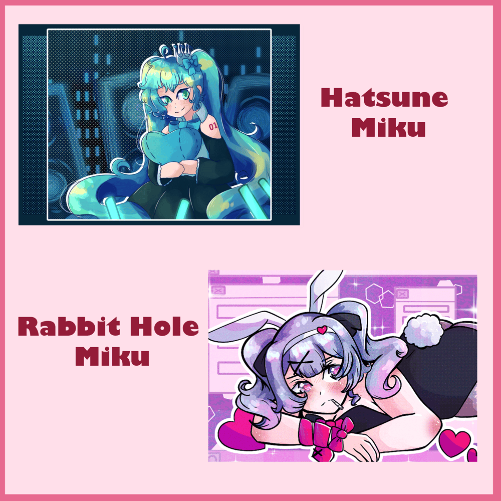 Image of Hatsune Miku Mini Prints by Jinko