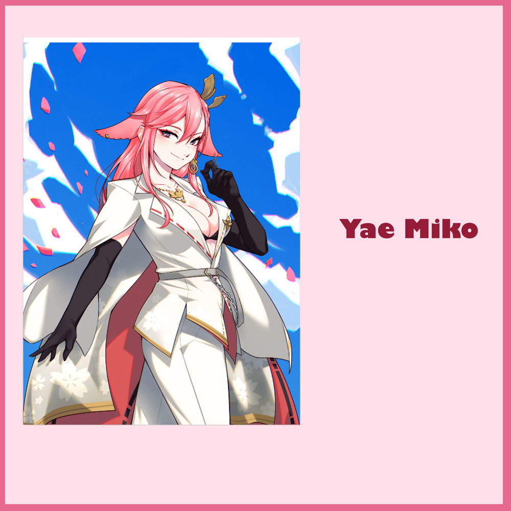 Image of Yae Miko Mini Print by Toadsterz