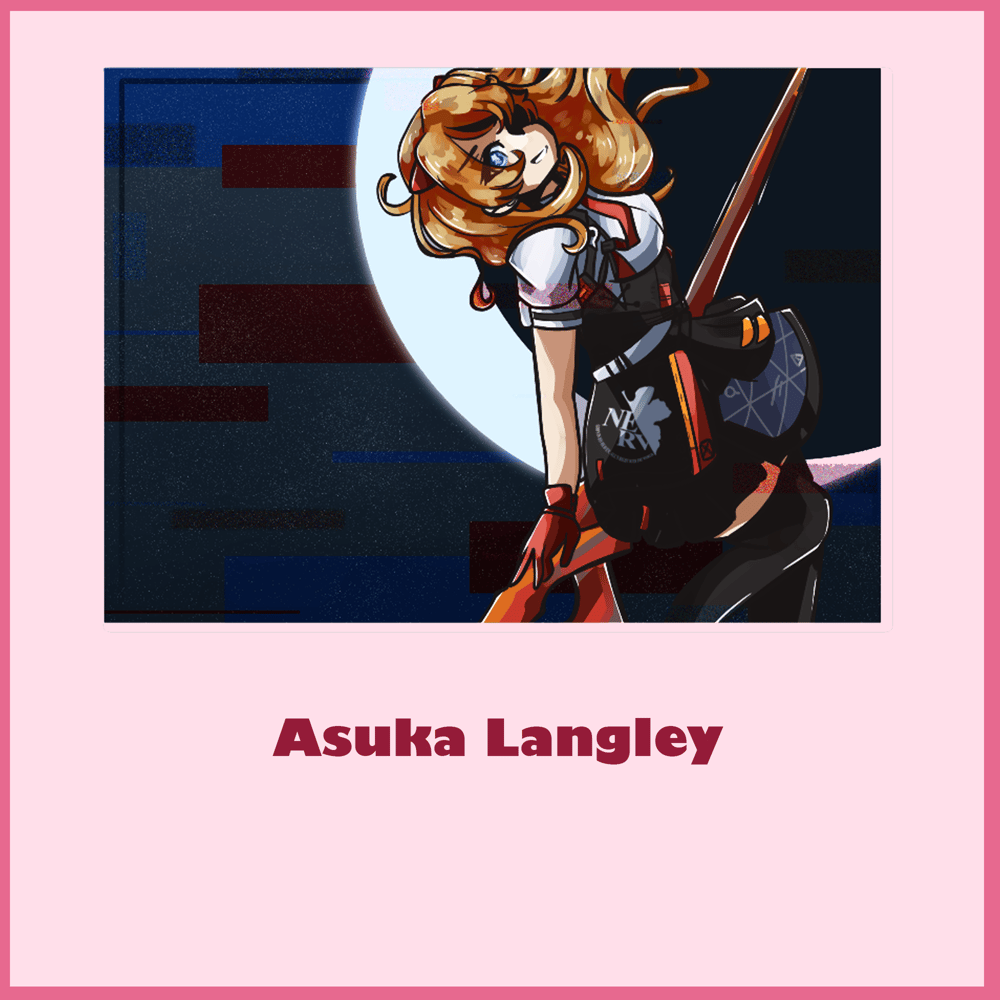 Image of Asuka Langley Mini Print by Jinko