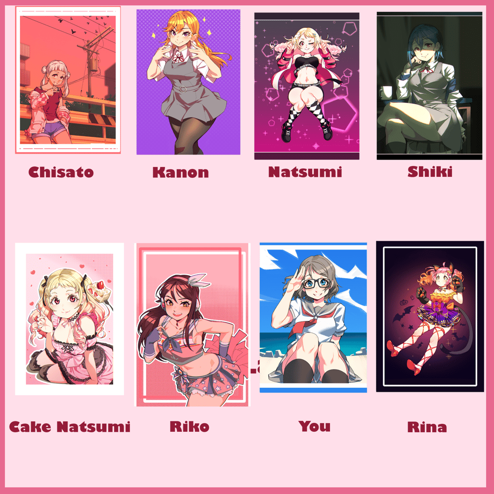 Image of Love Live Mini Prints by Toadsterz