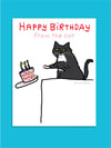 From the Cat - greeting card