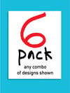 6 Pack - greeting cards