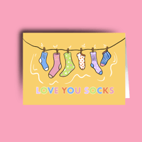 LOVE YOU SOCKS CARD