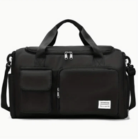 Image 1 of Portable Large Capacity Tote Bag Travel Luggage Bag, Gym Bag Duffle Bag Handbag