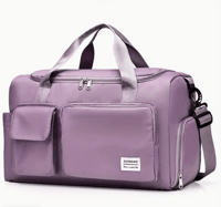 Image 3 of Portable Large Capacity Tote Bag Travel Luggage Bag, Gym Bag Duffle Bag Handbag