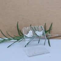 Image 2 of Silver Dove Studs (SJ067)