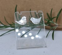 Image 1 of Silver Dove Studs (SJ067)