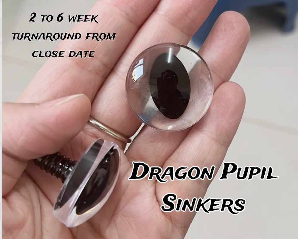 Preorder - Dragon Pupil Sinker Eyes 18 - 30mm - Closes 5/14
