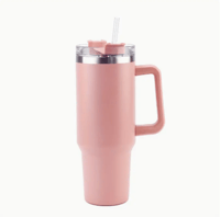 Image 4 of Tumbler With Lid And Straw - 40oz/1200ml 304 Stainless Steel Tumbler For Hot And Cold Drinks
