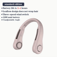 Image 4 of 1pc, Usb Charging Portable Cooling Fan Halter Fan Portable Carry Fan Outdoor Cooling 