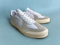 Image 1 of Touch ground white leather German Army trainer sneaker 