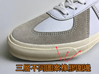 Image 4 of Touch ground white leather German Army trainer sneaker 
