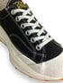 Touch ground trunk sole lace up sneaker black canvas  Image 5