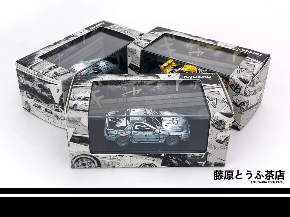 1:64 Initial D Manga Style Diecast Model Car Set | Fujiwara Tofu Cafe
