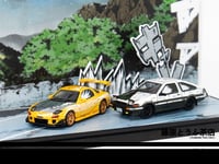 Image 2 of 1:64  Initial D Manga Style RX7 & AE86 Diecast Model 