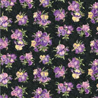 Image 5 of IRRESISTIBLE IRIS 2.5" Pinwheel by Ann Lauer of Grizzly Gulch for Benartex