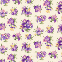 Image 6 of IRRESISTIBLE IRIS 2.5" Pinwheel by Ann Lauer of Grizzly Gulch for Benartex