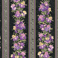 Image 11 of IRRESISTIBLE IRIS 2.5" Pinwheel by Ann Lauer of Grizzly Gulch for Benartex