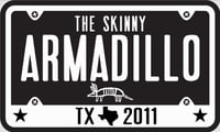 Armadillo license plate style sticker