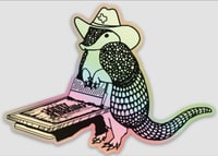 Armadillo Holographic sticker 