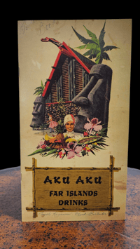 Image 1 of Aku Aku Reprint Menu with Original Handwritten Recipes!! Free Shipping!