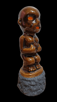Image 2 of  Tiki Classics Steve Crane Tribute Lamp Limited Edition #4 of 100 w/flame bulb
