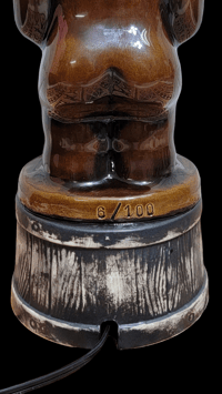 Image 4 of Tiki Classics Steve Crane Tribute Lamp Limited Edition #6 of 100 w/flame bulb