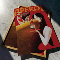 Image 1 of Aperol - Rendez-Vous | Lorenzo Mattotti - 1990 | Drink Poster | Vintage Poster