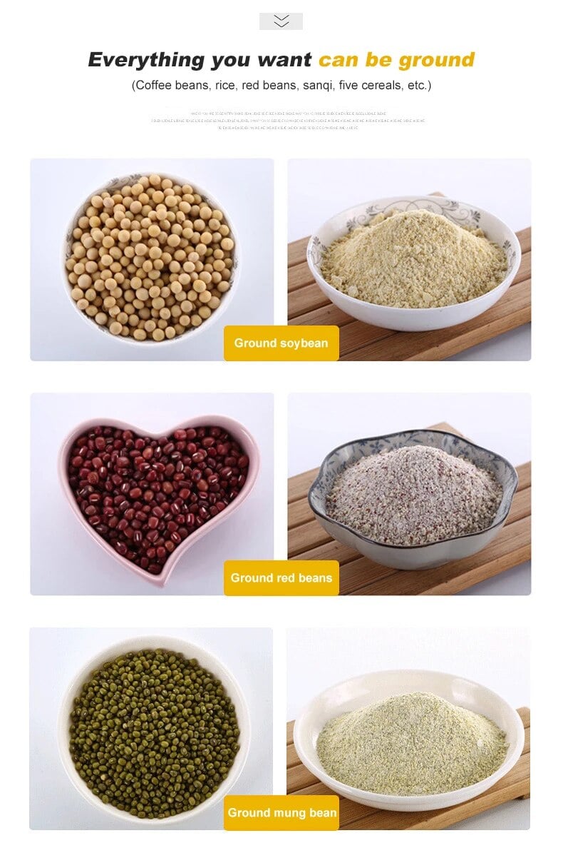 Electric Coffee Grinder Kitchen Cereals Nuts Spices Beans Flour Spice Grains Grinder Machine