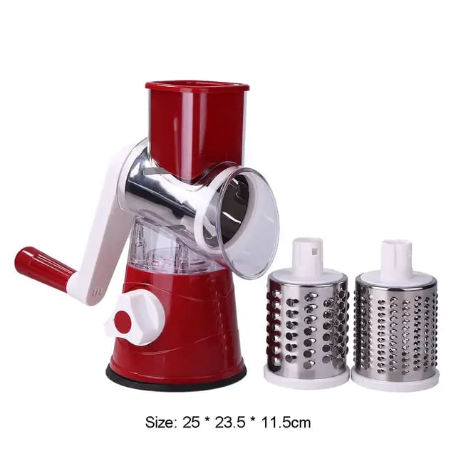 Vegetable Slicer Manual Kitchen Accessories Vegetable Chopper 3 in 1 Round Grater Cutter