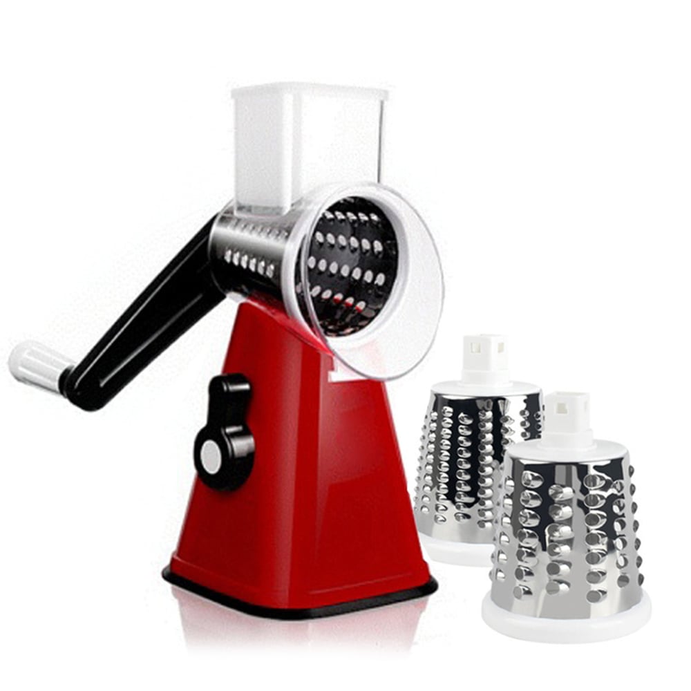 Vegetable Slicer Manual Kitchen Accessories Vegetable Chopper 3 in 1 Round Grater Cutter