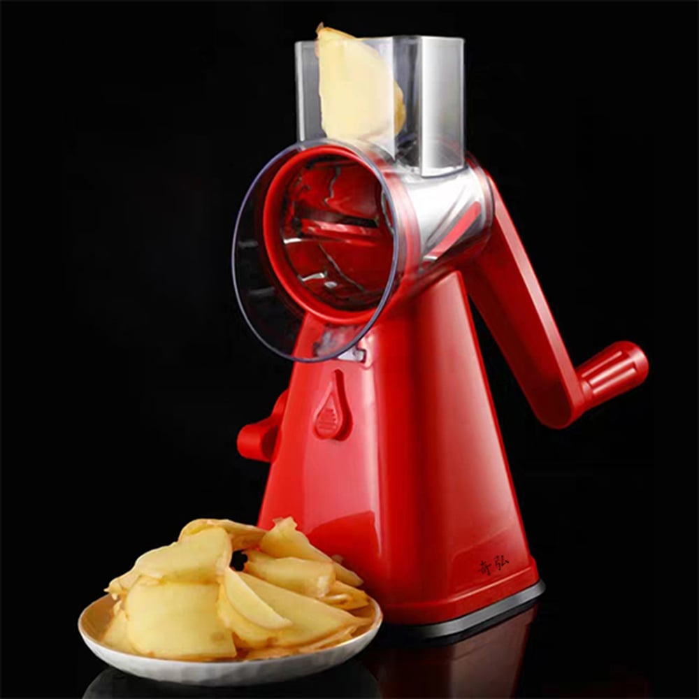 Vegetable Slicer Manual Kitchen Accessories Vegetable Chopper 3 in 1 Round Grater Cutter