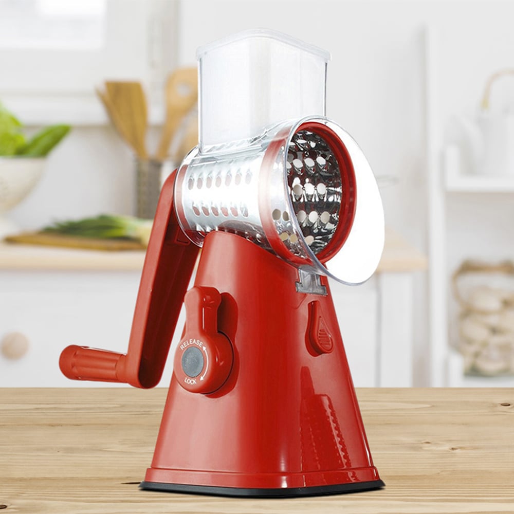 Vegetable Slicer Manual Kitchen Accessories Vegetable Chopper 3 in 1 Round Grater Cutter