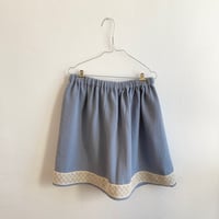 Image 4 of Easy Skirt vintage lace- skyblue- unique collection