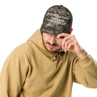 Image 12 of In God We Trust Guns Are Just Backup - Patriotic - Camouflage Trucker at